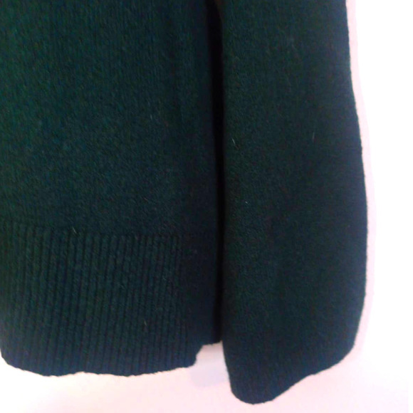Loft Women Sz S Dark Green Cold Shoulder Sweater Hunter Green Boho Work Office - Picture 4 of 7